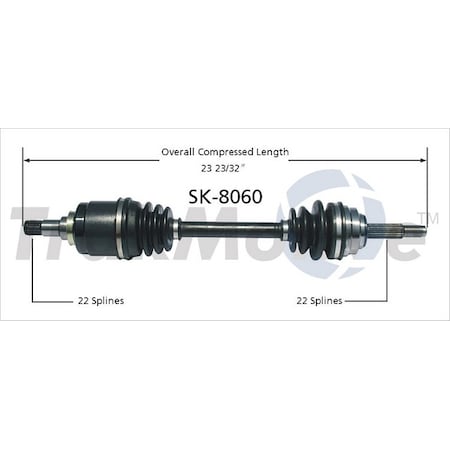 Surtrack Axle Cv Axle Shaft, Sk-8060 SK-8060